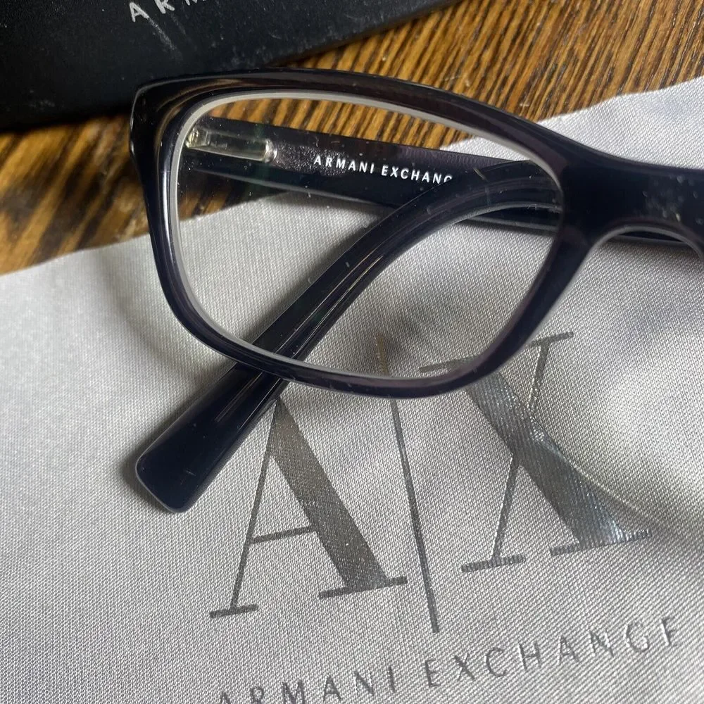 Armani Exchange AX 3008 8005 Ladies Eyeglass Frames‎ 49-15-135 Black